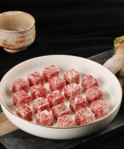 thịt bò fuji nướng xiên